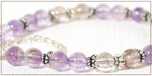 スーパーセブン＋アメジストエレスチャルブレスレット | 2012年9月28日