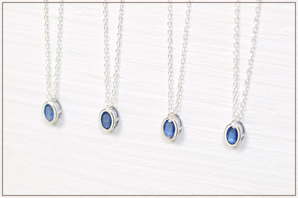 カイヤナイトオーバルsilver925ベゼルネックレス