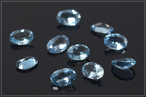 非加熱アクアマリンオーバルsilver925スタッドピアス