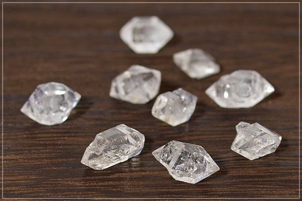 ハーキマーダイヤモンド＋ペリドット＋プレナイト＋ホワイトトパーズsilver925チェーンブレスレット