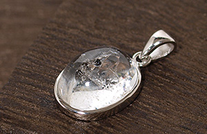 水入り水晶silver925ペンダントトップNo.1