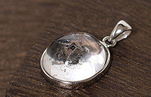 水入り水晶silver925ペンダントトップNo.4