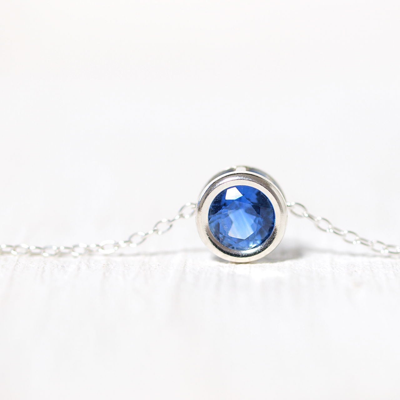 【限定】カイヤナイトsilver925ベゼルネックレス
