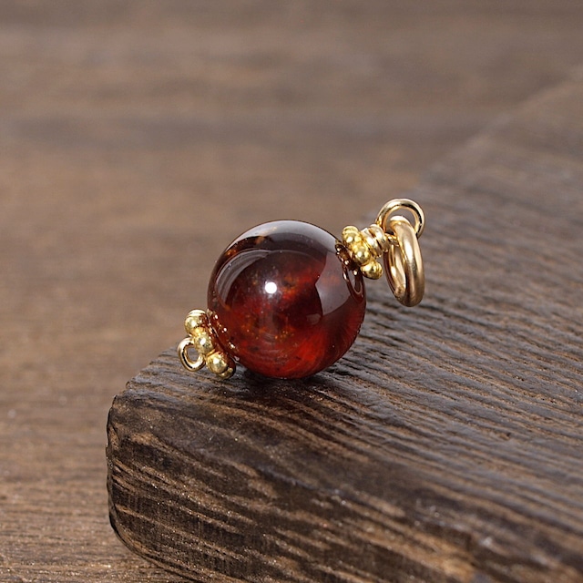 【限定】ヘソナイト10ミリ玉K14GFペンダントトップ