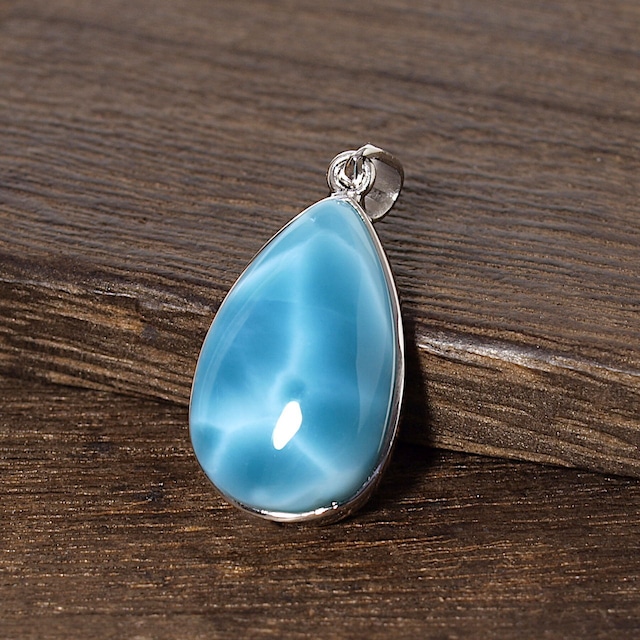 【一点物】ラリマードロップsilver925ペンダントトップNo.11