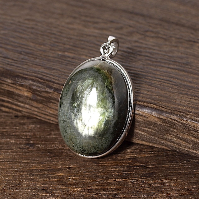 【一点物】クロムダイオプサイトsilver925ペンダントトップNo.2