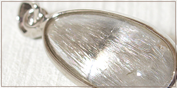 プラチナルチルクォーツsilver925ペンダントトップNo.2