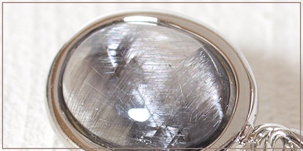 プラチナルチルクォーツsilver925ペンダントトップNo.4