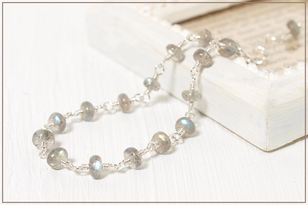 ラブラドライトsilver925ブレスレット