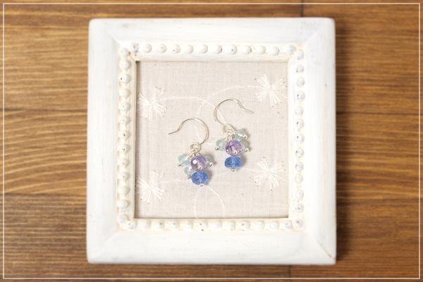 紫陽花silver925ピアス・イヤリング